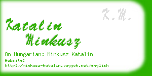 katalin minkusz business card